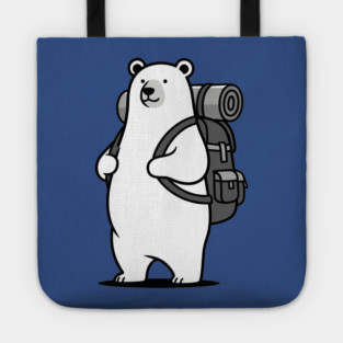 Adventurous Polar Bear Explorer Tote