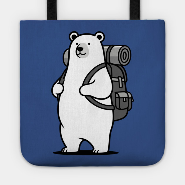 Adventurous Polar Bear Explorer Tote by enrynz