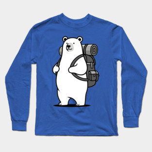 Adventurous Polar Bear Explorer Long Sleeve T-Shirt
