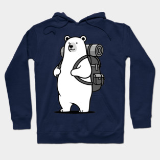Adventurous Polar Bear Explorer Hoodie