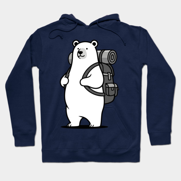 Adventurous Polar Bear Explorer Hoodie by enrynz
