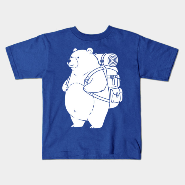 Adventurous Polar Bear Explorer Kids T-Shirt by enrynz