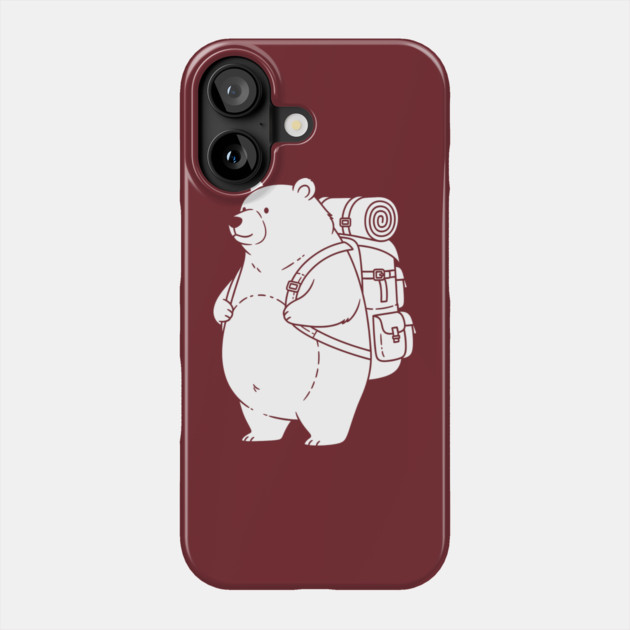 Adventurous Polar Bear Explorer Phone Case by enrynz