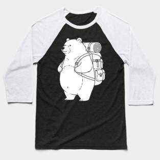 Adventurous Polar Bear Explorer Baseball T-Shirt