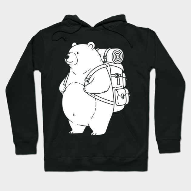 Adventurous Polar Bear Explorer Hoodie by enrynz