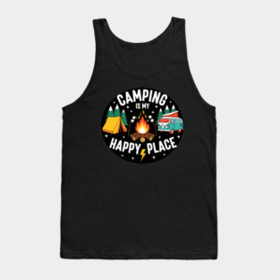 Camping is My Happy Place Tank Top