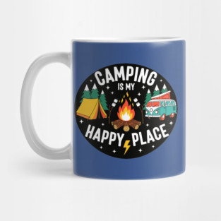 Camping is My Happy Place Mug