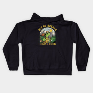 Out Of Breath Hiking Club Kids Hoodie