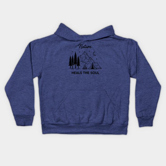 Nature Heals the Soul Kids Hoodie by enrynz