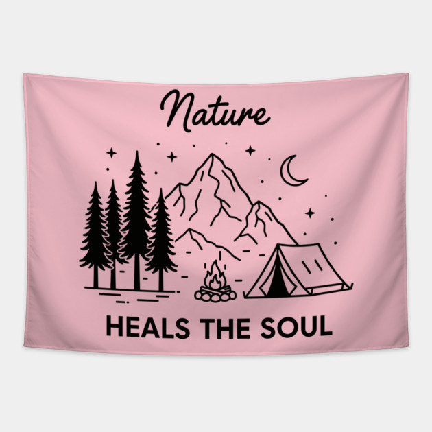 Nature Heals the Soul Tapestry by enrynz