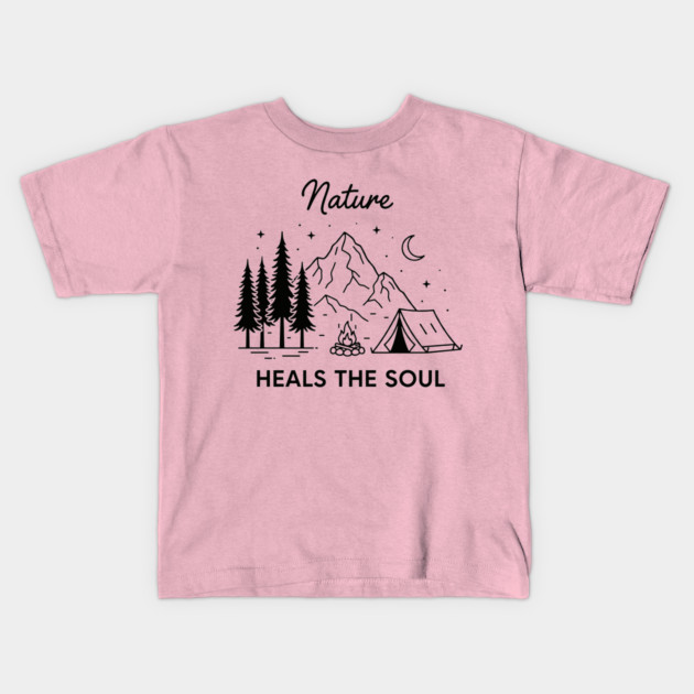 Nature Heals the Soul Kids T-Shirt by enrynz