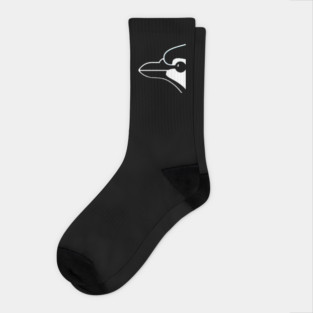 Blue Jays Minimalist Outline Art Design Socks