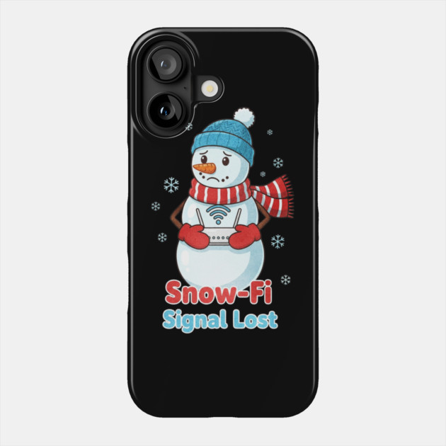 Snow-Snow Lost Cute Christmas Funny Snowman Internet Phone Case by shirtlux