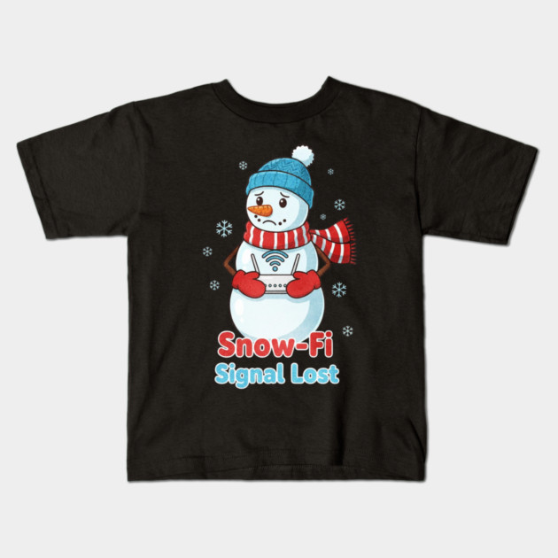 Snow-Snow Lost Cute Christmas Funny Snowman Internet Kids T-Shirt by shirtlux