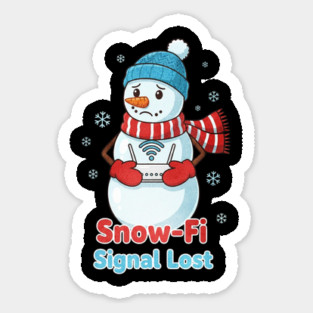 Snow-Snow Lost Cute Christmas Funny Snowman Internet Magnet