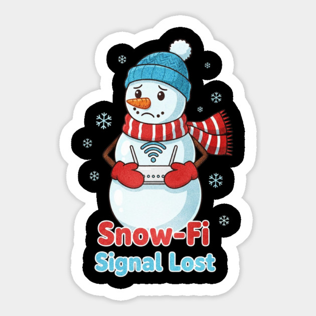 Snow-Snow Lost Cute Christmas Funny Snowman Internet Magnet by shirtlux