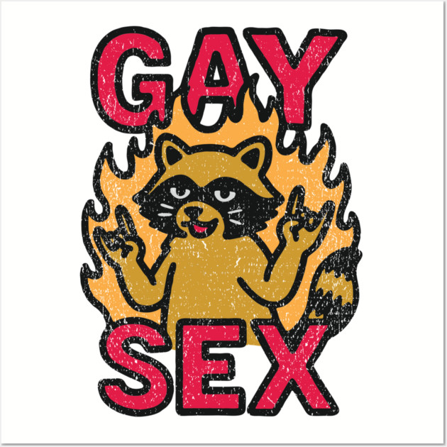 Gay Sex LGBTQ Humor Sassy Rebel Wall Art by Anticorporati