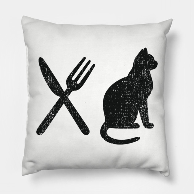 Eat Pussy Cat NSFW Naughty Adult Humor Pillow by Anticorporati