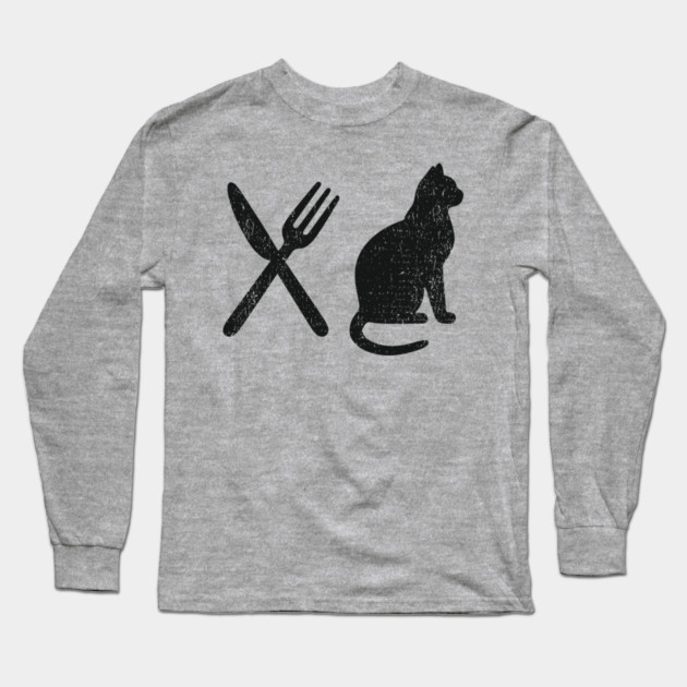 Eat Pussy Cat NSFW Naughty Adult Humor Long Sleeve T-Shirt by Anticorporati