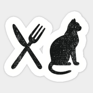 Eat Pussy Cat NSFW Naughty Adult Humor Sticker