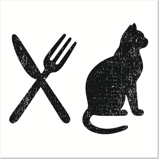 Eat Pussy Cat NSFW Naughty Adult Humor Wall Art by Anticorporati