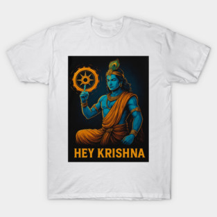 Lord Krishna with Sudarshan Chakra T-Shirt