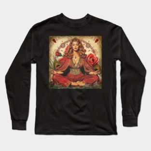 Divine Feminine Meditation Long Sleeve T-Shirt