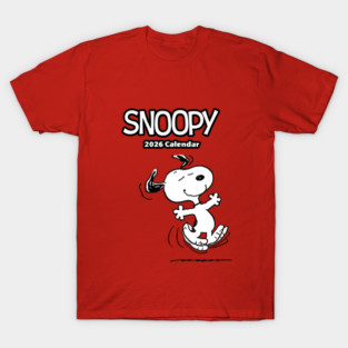 Snoopy Happy Dance 2026 Calendar T-Shirt