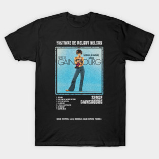 SERGE GAINSBOURG - HISTOIRE DE MELODY NELSON || ALBUM TRACKLIST || T-Shirt