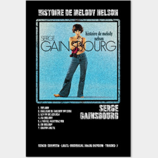 SERGE GAINSBOURG - HISTOIRE DE MELODY NELSON || ALBUM TRACKLIST || Posters and Art