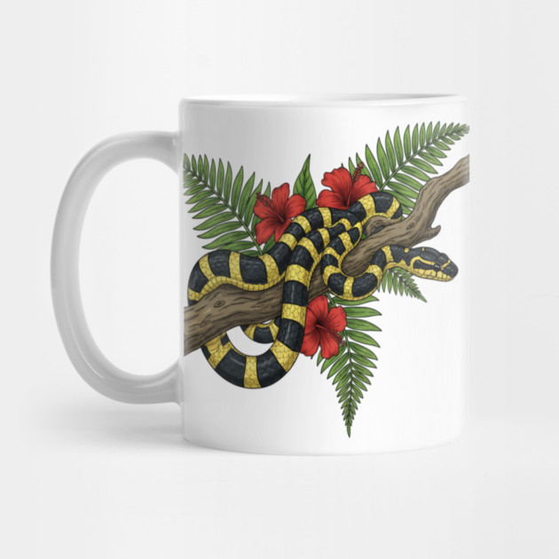 Tropical Banded Krait Botanical Art by BirdsnStuff