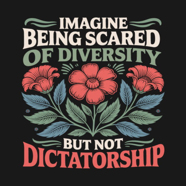 Imagine Being Scared Of Diversity But Not Dictatorship by Charles's Store 8