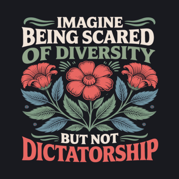 Imagine Being Scared Of Diversity But Not Dictatorship by Charles's Store 8
