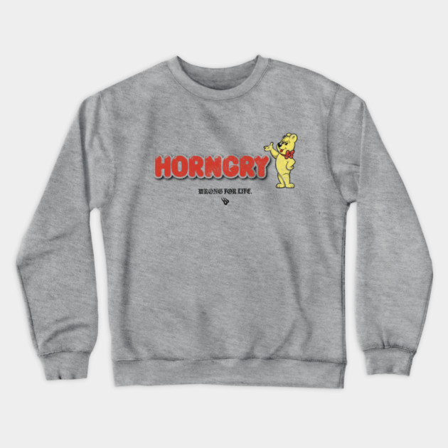 Horngry and Sweet Crewneck Sweatshirt by Wrongteeshirt