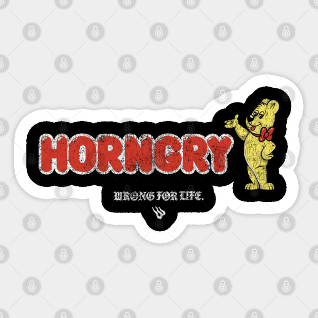 HORNGRY Sticker by Wrong