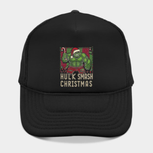Hulk Smash Christmas Ugly Sweater Marvel Holiday Design Hat