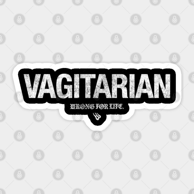VAGITARIAN Sticker by Wrong
