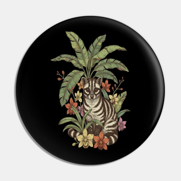 Banded Palm Civet Among Banana Leaves Pin by BirdsnStuff