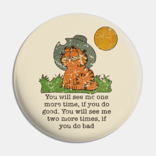 vintage garfield cowboys Pin