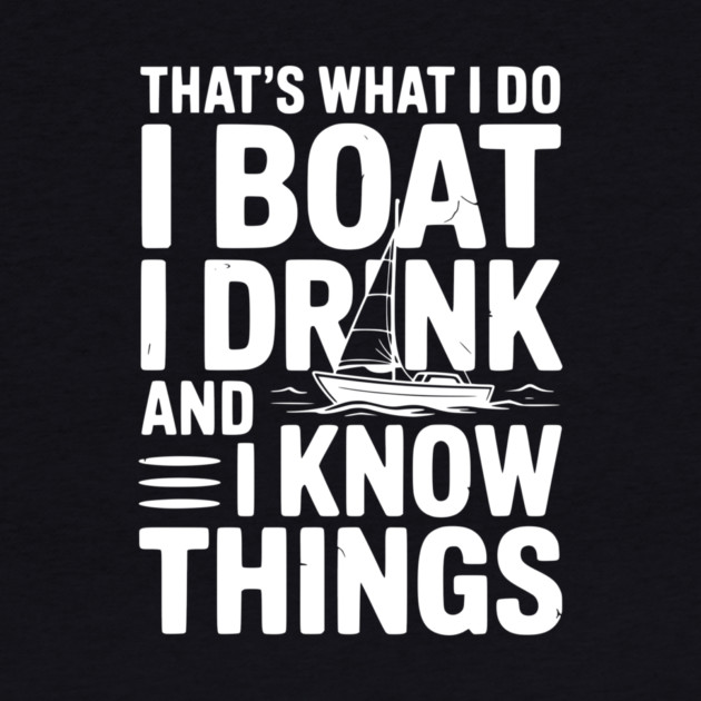 That’s What I Do I Boat I Drink and I Know Things by Frank Ring