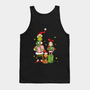 Funny Christmas Grinch Movies Shirt Grinch Cindy Lou Lover Gift M0432 Tank Top