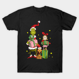 Funny Christmas Grinch Movies Shirt Grinch Cindy Lou Lover Gift M0432 T-Shirt
