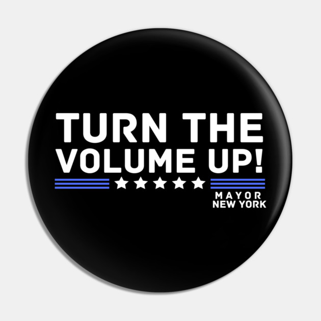 Turn The Volume Up Pin by The WYLD Tribe