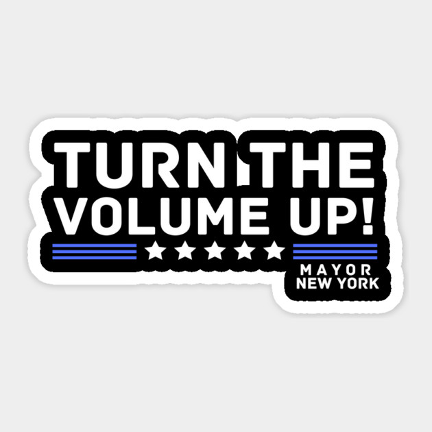 Turn The Volume Up Sticker by The WYLD Tribe