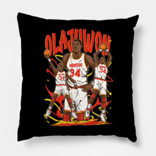 Hakeem Olajuwon Cartoon Pillow
