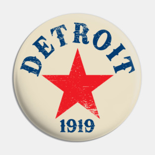 Detroit Stars Distressed Pin