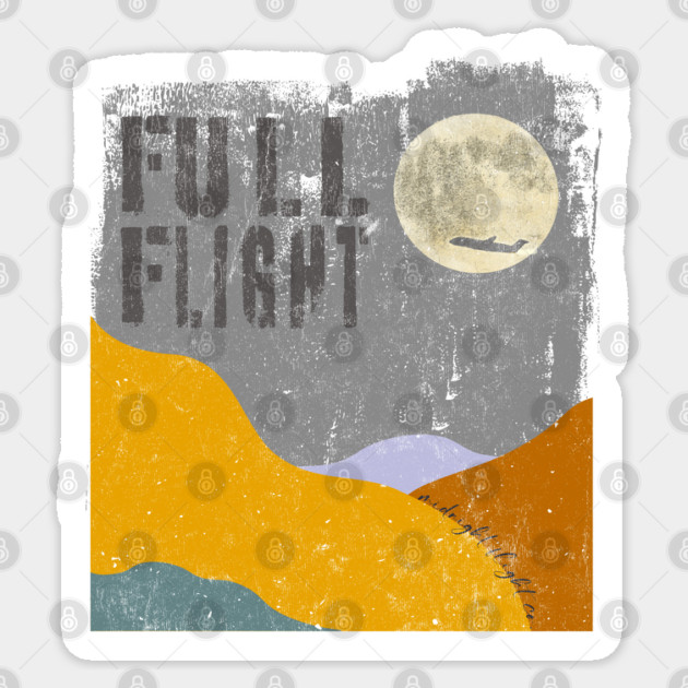 Full Flight Sticker by Camp Happy Hour