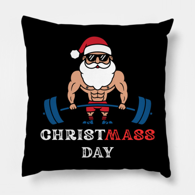 Funny-Christmas Pillow by Creatifly Graphic Tees