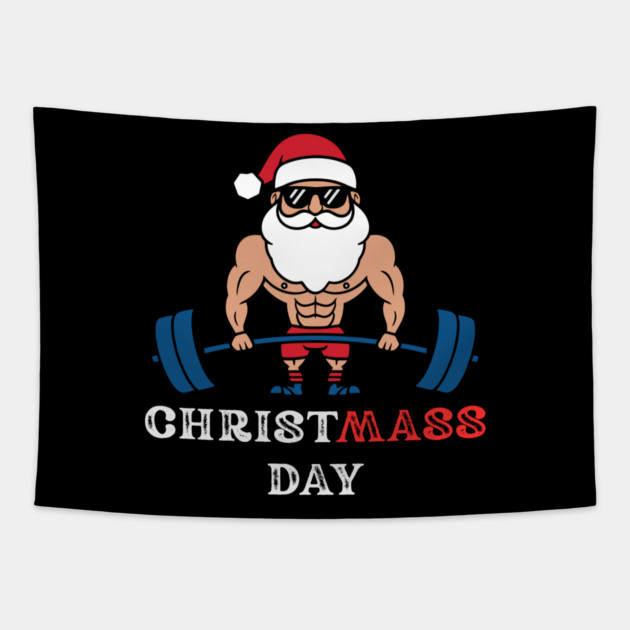 Funny-Christmas Tapestry by Creatifly Graphic Tees