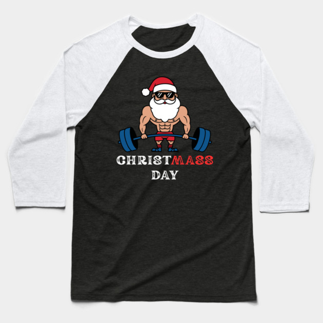 Funny-Christmas Baseball T-Shirt by Creatifly Graphic Tees